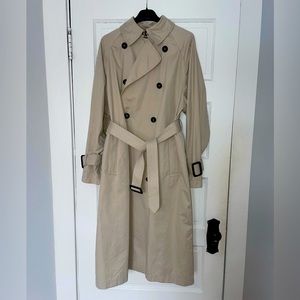 ZARA PALE BEIGE SPRING TRENCHCOAT